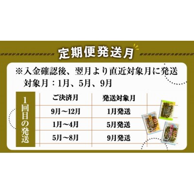 【3回定期】九州高菜(200g×10袋×3回)