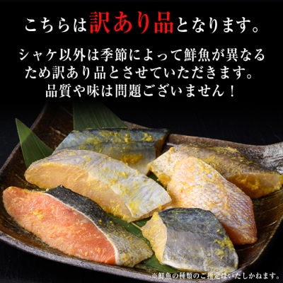 【訳あり】鮮魚西京漬け<鮭入り>(4種×5枚/約1.2kg)