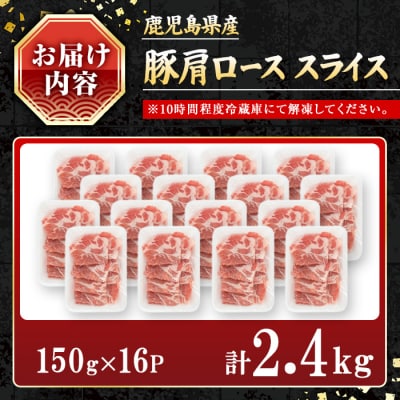 鹿児島県産肩ローススライス2.4kg