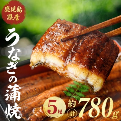鹿児島県産うなぎ蒲焼(約156g×5尾)