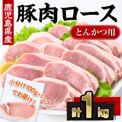 鹿児島県産豚肉ロースとんかつ(100g×10P)