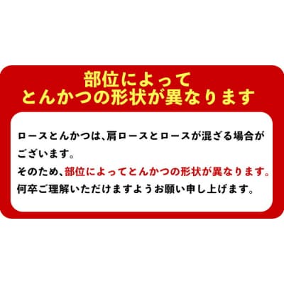 鹿児島県産豚肉ロースとんかつ(100g×10P)