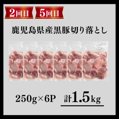 【全6回定期便】さつま黒豚食べ比べ定期便 (合計10.2kg) 
