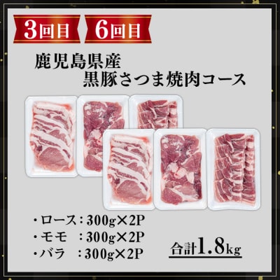 【全6回定期便】さつま黒豚食べ比べ定期便 (合計10.2kg) 