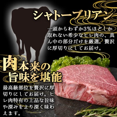 鹿児島県産A5黒毛和牛”極厚”シャトーブリアン300g