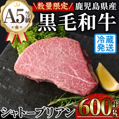 鹿児島県産A5黒毛和牛”極厚”シャトーブリアン600g
