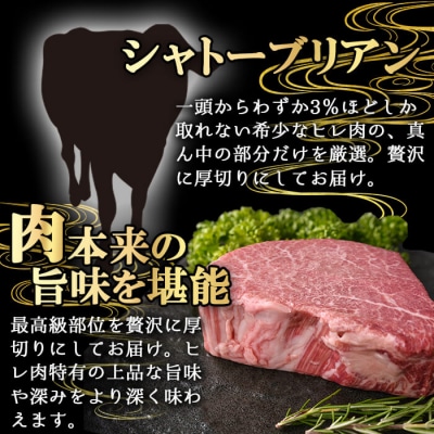 鹿児島県産A5黒毛和牛”極厚”シャトーブリアン600g