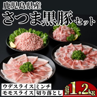 鹿児島県産さつま黒豚モリモリおためしパック1.2kg
