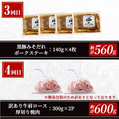 【5回定期】毎月違うお肉をお届け!お楽しみ定期便 (合計2.66kg以上)