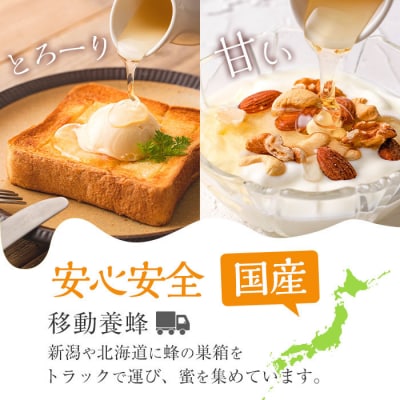 はちみつ味わい旅はちみつ3本セット(れんげはちみつ300g、アカシア300g、百花はちみつ300g)