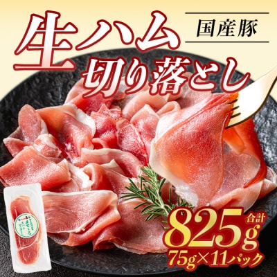 【2026年10月中に発送予定】生ハム切り落とし75g×11P(計825g)