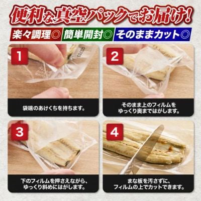 【訳あり】【数量限定】鹿児島県大隅産うなぎ白焼3尾　計360g