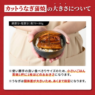鹿児島県大隅産『カット』うなぎ蒲焼3枚220g　KN007-001-01　4000