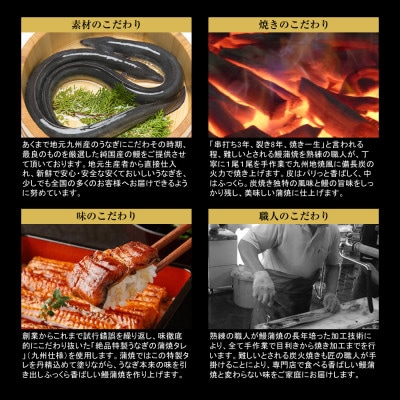 【九州産】備長炭手焼『鯉家匠うなぎ』のカット蒲焼　計400g(100g×4袋セット)　1647