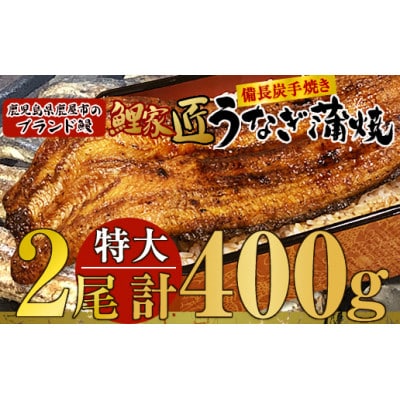 備長炭手焼　鯉家匠うなぎの蒲焼　2尾(400g)1747
