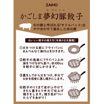 かごしま夢幻豚餃子60個　2773(鹿屋市)