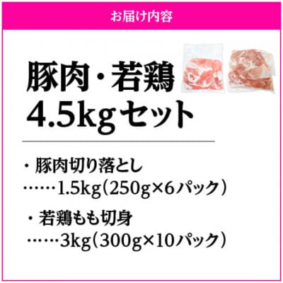 鹿児島県産豚肉・若鶏 4.5kgセット　KN105-015-02(鹿屋市)