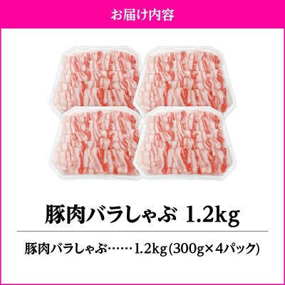 豚肉バラしゃぶ1.2kg　KN105-011-01(2638)(鹿屋市)