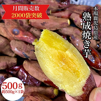 濃密 鹿児島県産 焼き芋 約500g【株式会社憲】2683  KN097-003-01
