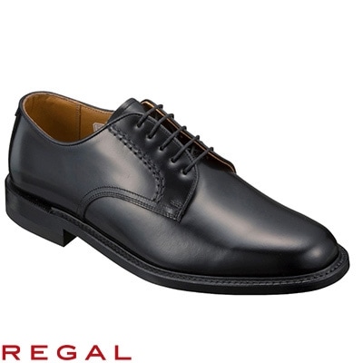 REGAL 2504 NAT ビジネスシューズ プレーントゥ ブラック 25.0センチ