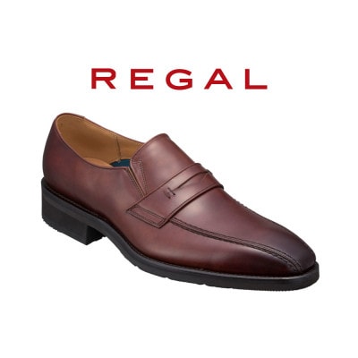 ぐっちのシューズ【REGAL TAILORED】リーガル　ローファー　ブラウン　23.5