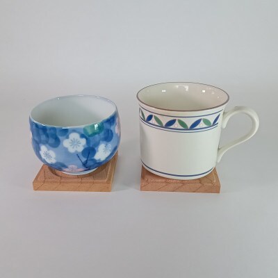 ケヤキ無垢茶托(ソーサー)小　5枚セット