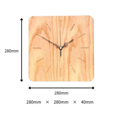 木が好きな人におすすめ。木目を楽しむムク材壁掛け時計　大