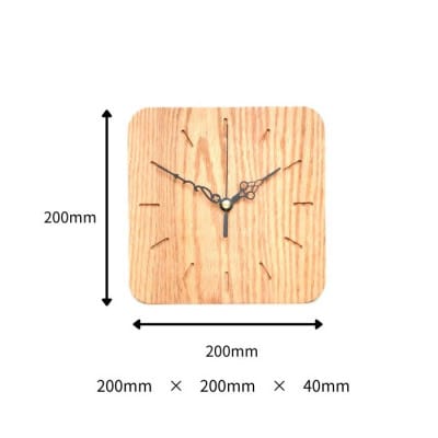 木が好きな人におすすめ。木目を楽しむムク材壁掛け時計　小