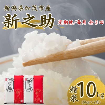 【発送月固定定期便】【先行予約】新之助 精米10kg　10月中旬より順次発送全3回