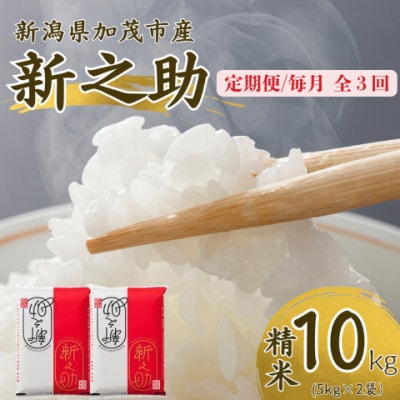 【発送月固定定期便】新之助　精米10kg　2026年10月上旬より順次発送全3回