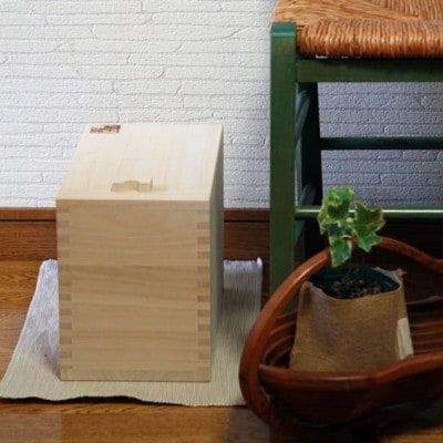 桐米びつ 5kg　計量枡付き 職人が作る米櫃