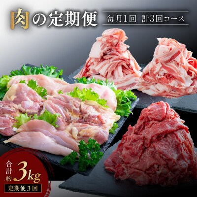 【牛・豚・鶏】肉の定期便 年3回