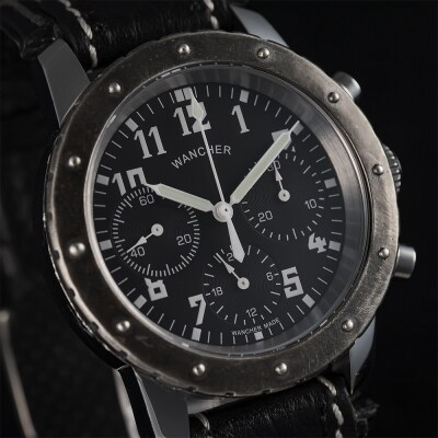 Nach+ 機械式手巻きクロノグラフ時計