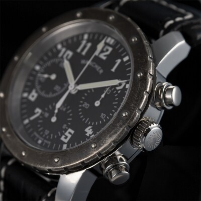 Nach+ 機械式手巻きクロノグラフ時計