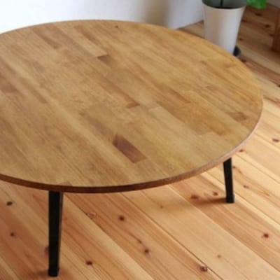 丸いテーブル90【折りたたみ・ちゃぶ台】