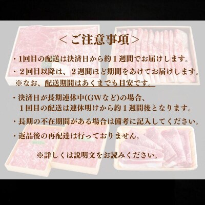 牛すき 定期便 全4回 モモ ロース ブリスケ 食べ比べ スライス