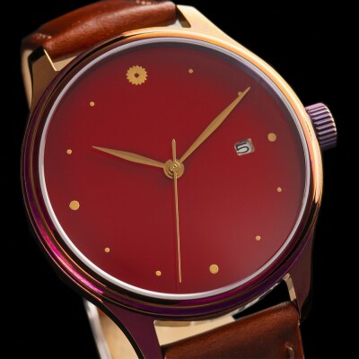 【ドリームウォッチ 漆】越前漆(文字盤:赤)・色替えケース