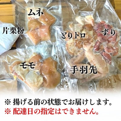 【からあげ壱気】 大分からあげ 660g×2セット(モモ、とりトロ、ムネ、ずり、手羽先)