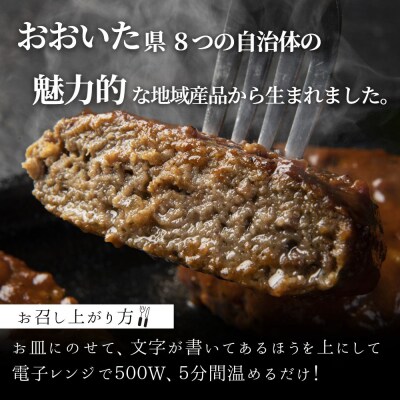 大分の恵み ハンバーグ 1.6kg (160g×10個)