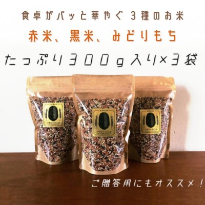 【先行受付R7年産】自然栽培 古代米 ブレンド【赤米・黒米・みどりもち】