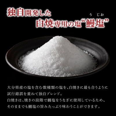 【スピード発送】 うなぎ 志おや 九州産 鰻 白焼 3本(塩付き) ウナギ 塩