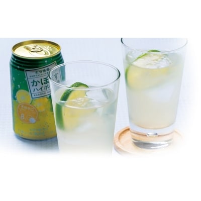かぼすハイボール　340ml×48本(かぼす果汁・アルコール8%　本格辛口　糖類・プリン体ゼロ)