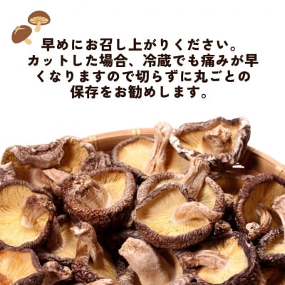干しシイタケ(どんこ100g×2、こつぶ80g×2、スライス60g×2) 原木栽培