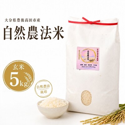 【大分県産】 自然農法 玄米 5kg
