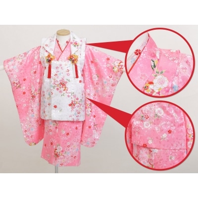 お直し加工　女児七五三晴れ着　肩上げ・腰上げ(3歳用)