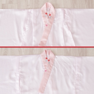 お直し加工　女児七五三晴れ着　肩上げ・腰上げ(3歳用)