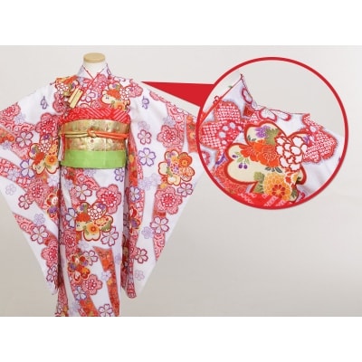 お直し加工　女児七五三晴れ着　肩上げ(7歳用)
