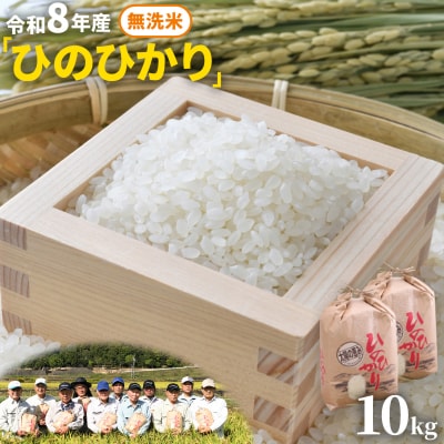 【令和8年産 先行受付】無洗米  ひのひかり 笠岡産 10kg 太陽の恵み O-16a_10kg_無
