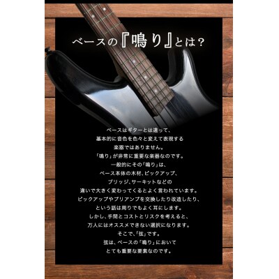 ベース弦専門店 B-stringオリジナル高品質ハンドメイドベース弦(ニッケルタイプ)B-17