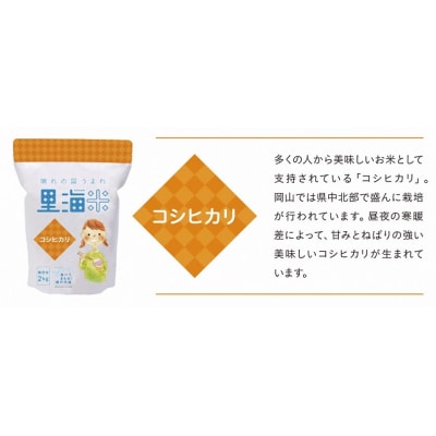 【瀬戸内海保護】里海米食べ比べ3本セット　無洗米　A-154e